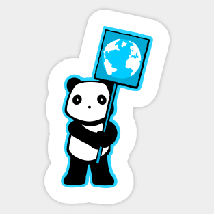 Politics Panda - Globe Sticker